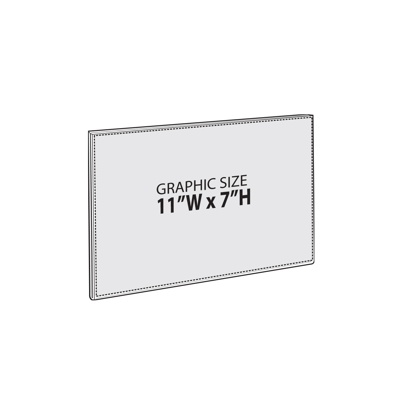Azar Displays 122017 Self Adhesive Tape Clear Acrylic Wall Sign Holder Frame  11