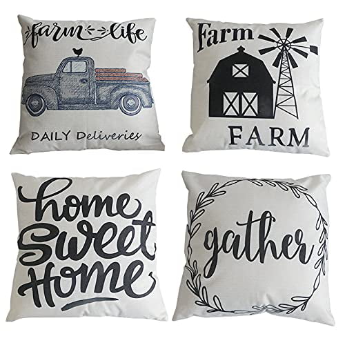 Farmhouse Pillow Farmhouse Cushion Country Style Farm cushion Square Farm Pillow