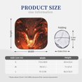 thumbnail image 3 of Honeii Magma Fire Black Dragon Print Foldable Car Sun Shade for Windshield, 2-Piece UV Protection Shade, Protects Car Interior, Ideal for Cars, Trucks, SUVs-Large, 3 of 6