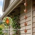 thumbnail image 5 of Topadorn Rain Chain, 8.6 FT Flower Leaf Metal Rain Chain, Functional and Decorative Replacement for Gutter Downspouts, Adjustable, Antique Gold, 5 of 8