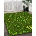 thumbnail image 2 of Ahgly Company Indoor Square Patterned Dark Forest Green Area Rugs, 6' Square, 2 of 6