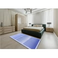 thumbnail image 5 of Ahgly Company Machine Washable Indoor Round Transitional Light Slate Blue Area Rugs, 7' Round, 5 of 7
