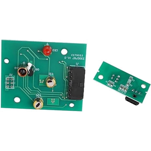 W10898445 Refrigerator Ice Level Control emitter and receiver LED light board compatible with Fridge AP6037913 PS11769410 W10898445 with W10870822 Ice Maker