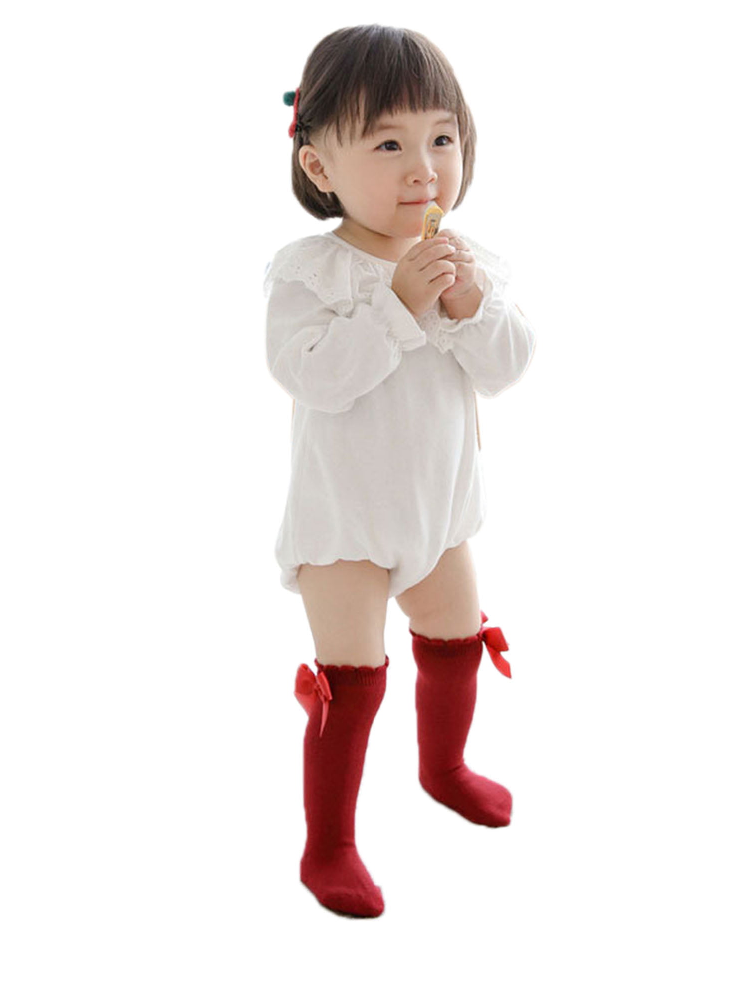 Louis Vuitton 3 Socks Set Red White Cotton. Size 6 Months
