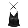 thumbnail image 4 of Zuwimk Lingerie For Women,Women Full Slip Lace Chemise Modal Slip Dress V Neck Nightgown Camisole Mini Dress Black,L, 4 of 5