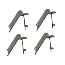 4 Pc Refrigerator Clips Shelf Brackets Wall Heavy Duty Silver