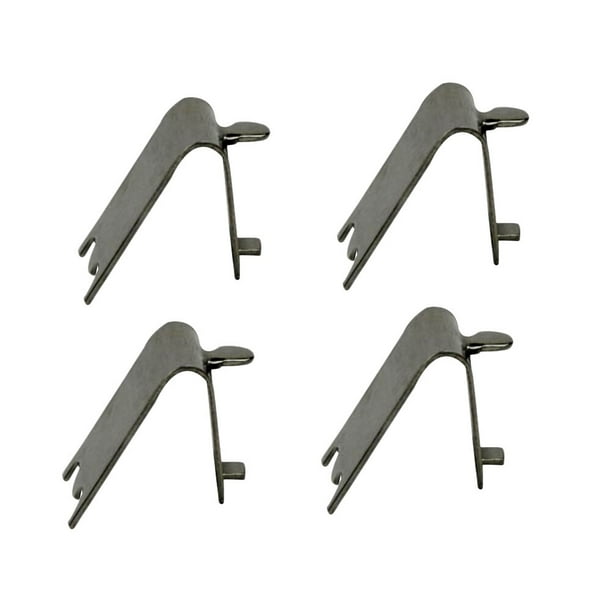 Clips de estante de congelador de 4pc Freezer Stant Stant Support Clips Square Clips Scariced de acero inoxidable para refrigerador (plata)