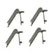 thumbnail image 1 of Clips de estante de congelador de 4pc Freezer Stant Stant Support Clips Square Clips Scariced de acero inoxidable para refrigerador (plata), 1 of 5