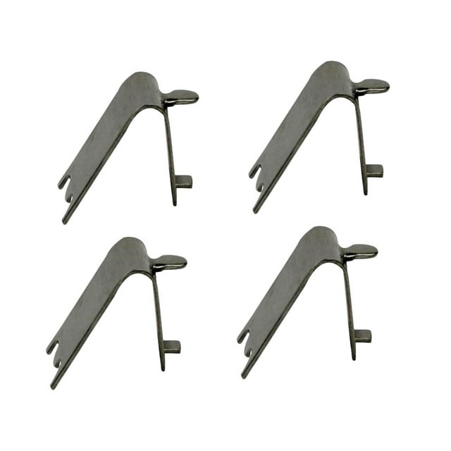 Milisten 4Pc Freezer Shelf Clips Freezer Cooler Shelf Support Shelf Square Clips Stainless Steel Shelf Clamps for Refrigerator (Silver)
