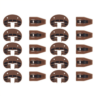 Drawer Slides Guides Plastic 10Pairs with Roller Undermount Stopper for Dresser Replacement Parts