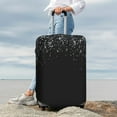 thumbnail image 4 of Uemuo Silver Glitter1 Printed Washable Luggage Cover - Fashion Suitcase Protector Fits 18-32 Inch Luggage -Small, 4 of 9