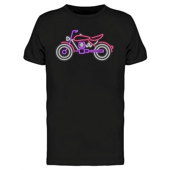 Neon Motorcycle T-Shirt Men -Image by Shutterstock, Male XX-Large