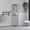 Grey, variant on Space Saving Medicine Cabinet with Mirror, Double Door Bathroom Storage, 6 Shelves, Light Gray Particle Board for Over Toilet or Sink