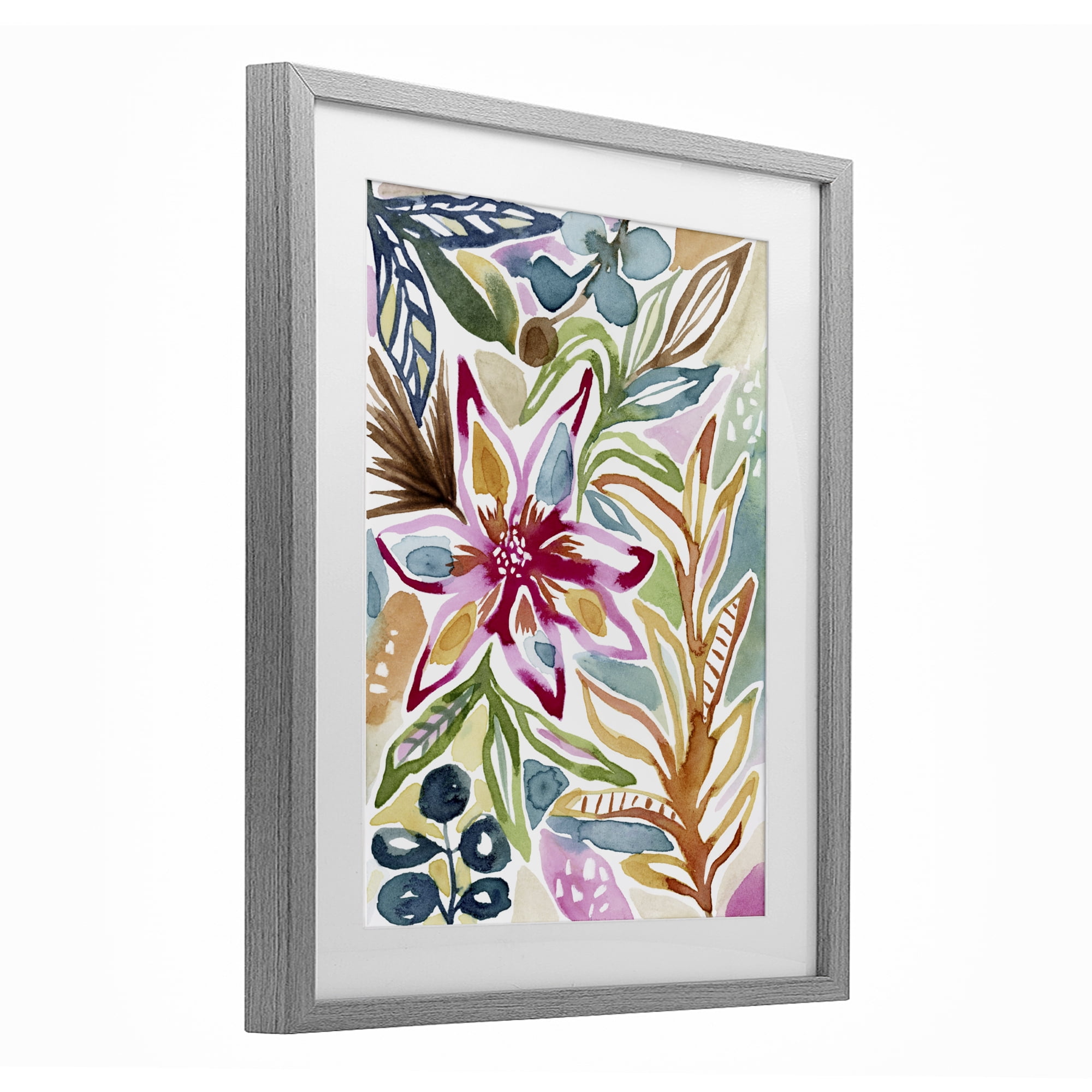 Stupell Industries Vibrant Garden Impressions Gray Framed Print Under Glass, design by Lisa Nohren