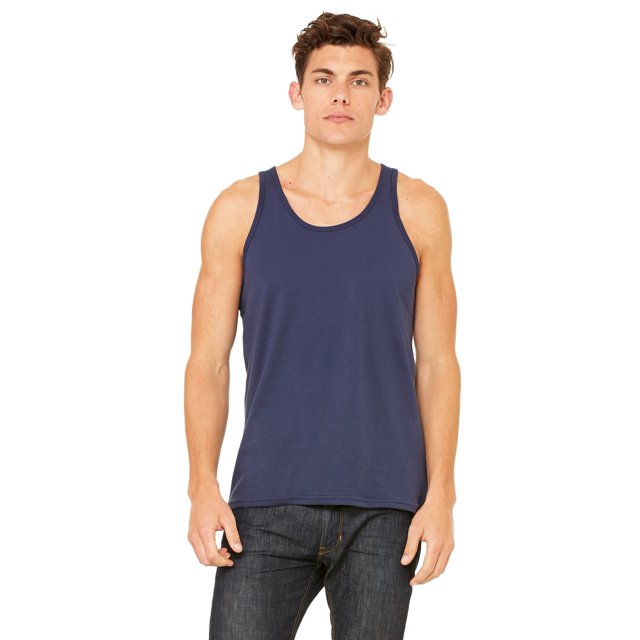 The Bella + Canvas Unisex Jersey Tank Top - NAVY - XL