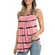 thumbnail image 1 of Sexy camisetas sin mangas para las mujeres Verano para mujer sin mangas con cuello redondo con estampado floral Camis Tank Tops Loose Flowy Cute Túnica plisada Chaleco (Pink, M), 1 of 6