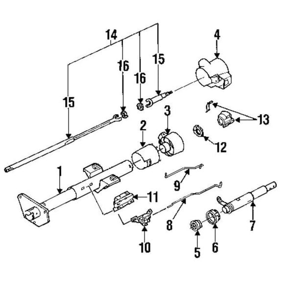 GM 26019660 Switch Asm-Strg Col Dimr