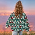 thumbnail image 4 of TFEOQRY Toddler Christmas Sweatshirts for Girls Winter Christmas Printed Long Sleeve Hoodless Sweatshirt Green, 4 of 9