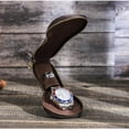 thumbnail image 5 of Hiram Leather Violin Single Watch Pouch, Portable Travel Watch case 1 slot, Coffee, 5 of 9