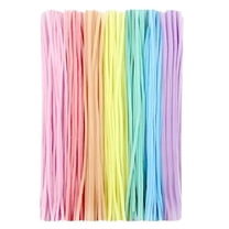 CCOCC 100 Pieces Pastel Pipe Cleaners, Fuzzy Chenille Stems, Fuzzy Sticks Pipe Cleaners Craft Supplies for DIY Arts Crafts Project