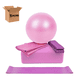 thumbnail image 1 of Kit Ejercicio Pelota Pilates  Marca*Bloques Yoga Bandas Resistencia Rosa, 1 of 4