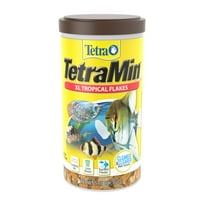 Tetra TetraMin XL Tropical Fish Food Flakes, 5.65 oz
