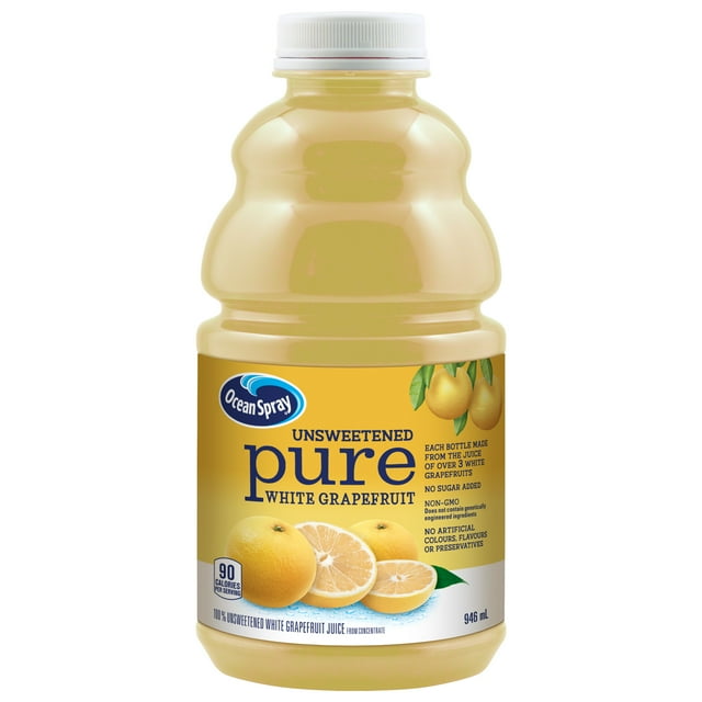 Ocean Spray Unsweetened Pure White Grapefruit 946ml