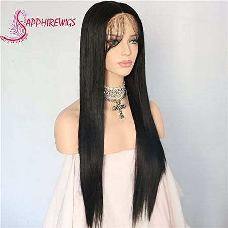 Sapphirewigs Black Color Straight Type Kanekalon Futura Hair No