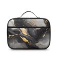 thumbnail image 2 of Grey and Gold Marble Pattern Insulated Lunch Bag Teens,Bento School Lunch Bag for Teens for Work,Picnic or Travel 10.6x7.7x4.3 Inches,12 Can Capacity, 2 of 6