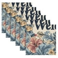 thumbnail image 6 of BZSMCE Satin Native Fab Cotton Dinner Napkin Drawing Light Flowers Reusable, 6 of 8
