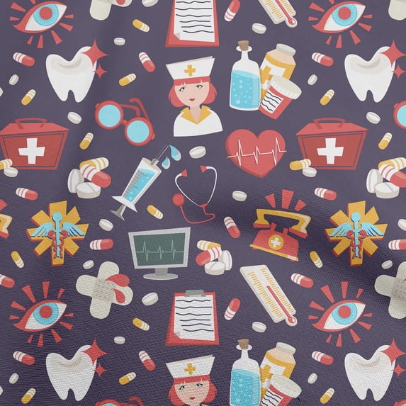 oneOone Cotton Flex Eggplant Purple Fabric Tool Sewing Craft Projects Fabric Prints By Yard 40 Inch Wide