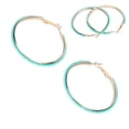 thumbnail image 3 of Pendientes de aro con cuentas pendientes de aro verdes pendientes de semillas aleación para uso diario ANGGREK Otros, 3 of 8