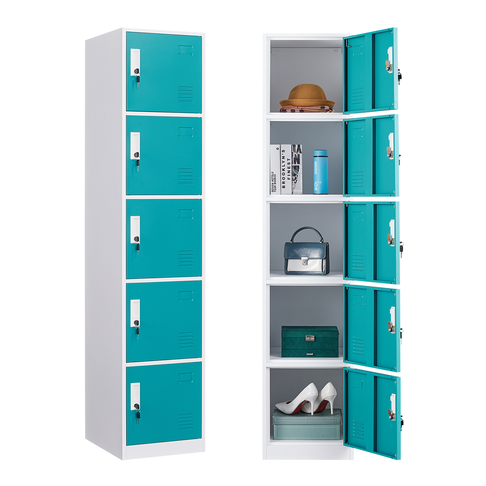 Locker Storage Lockers for Employees with Keys and Slot,5