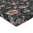 thumbnail image 4 of Ambesonne Birds and Nature Fitted Sheet, Spring Roses Wingy, Twin Size, Coral Pale Blue, 4 of 5