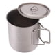 thumbnail image 3 of Taza de Agua de Titanio ANGGREK 750ml Mango Plegable Para Hervir Agua Acampar, 3 of 8