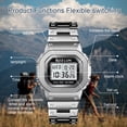 thumbnail image 4 of SKMEI Men's Digital Stainless Steel Watch Backlit Multifunction Stopwatch Waterproof Sport Watches, 4 of 9
