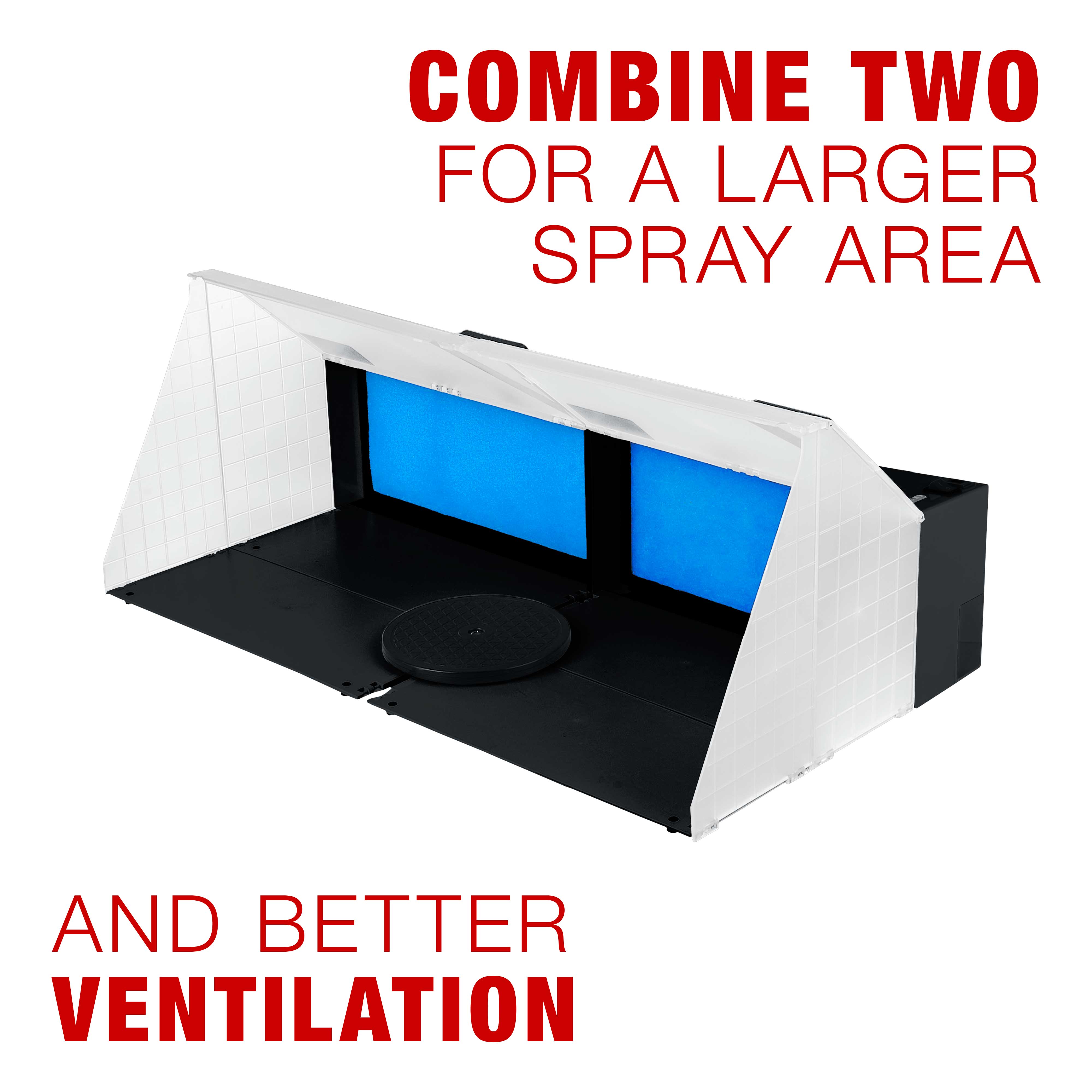 Portable Hobby Airbrush Paint Spray Booth Kit Exhaust Filter Extractor Set Model