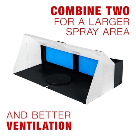 Portable Hobby Airbrush Paint Spray Booth Kit Exhaust Filter Extractor Set Model
