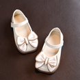 thumbnail image 4 of JSCDRPDWL Size 5 Toddler Girl Sandals Toddler Girls Mary Jane Shoes Girls Sandals Children Shoes Bow Hook Loop Princess Shoes Dance Shoes, Bow Hook-Loop Princess Dance Sandals for Girls 3 Year Old, 4 of 6