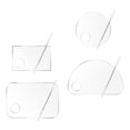 thumbnail image 4 of Miangastore Mixing Plates For Makeup Acrylic Transparent 1 Set 6.3x5.9in, 4 of 8