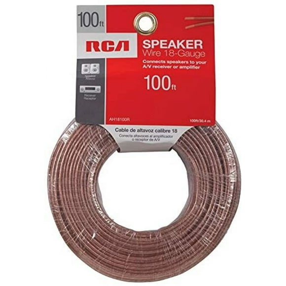Cable de altavoz RCA AH18100N, calibre 18, 30 m