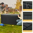 thumbnail image 5 of Uforic 80 Gallon Resin Deck Box, Outdoor Storage Boxes for Patio, Garden, Lockable & Waterproof,Black, 5 of 5