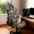 thumbnail image 2 of SCRAWLGOD Camo Forest Print 4 PCS Gaming Chair Covers Slipcovers Non-Slip Gamer Chair Cover Stretchable Rotating Armchair Covers with Armrest Covers, 2 of 7
