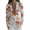 White, variant on ZHOGXU Lightweight Plus Size Coat For Women Floral Print Notched Modern Suit Jacket Warm Fashion,Workout Daily Wear,White,XXL