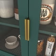 thumbnail image 4 of 63" Tall Bookcases,Freestanding Display Storage Shelves with Adjustable Board for Living room Bedroom Storage,Green, 4 of 8