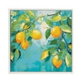 thumbnail image 3 of Kate and Laurel Sylvie Beaded Lemon Tree Vintage Framed Canvas Wall Art by The Creative Bunch Studio, 22x22 White, Decorative Fruit Tree Art for Wall, 3 of 7