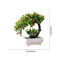thumbnail image 2 of Artificial Bonsai Tree Small Potted Artificial Plants, Plants Potted Bonsai Decorative Green Small Trees Fake Flowers Party Office Table Ornament for Home Garden Decoration, 2 of 6