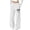 White, variant on Puntoco Kids Print Fleece Lined Jogger Pants Warm Winter Sweatpants with Side Pockets White-A