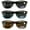 Clear, variant on 3 Pair Bifocal Sunglasses Readers For Men Women - Outdoor Bi-focal Reading Glasses 1.25