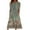 DT-Army Green, variant on DailyTrove Women's Floral Embroidered Maxi Dress, Short Sleeve, Garden Party & Casual Event Wear, Mid-Weight Cotton Blend